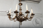 Старинная бронзовая люстра с путти код. BE75025 фото 7