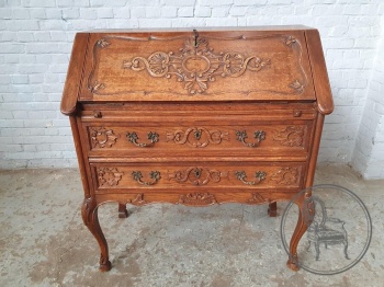 Антикварный дубовый резной секретер код. BE4097342