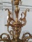 Старинная бронзовая люстра, декорированная литыми цветами код. BE4097769 фото 4