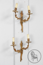 Антикварные настенные светильники из бронзы в стиле модерн(2 шт.) код. BE6372