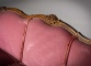 Антикварная скамья в стиле Людовика XIV в розовой обивке код. RM4165491 фото 3