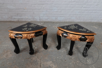 Старинные угловые столики (2 шт.) с росписью код. BE41426