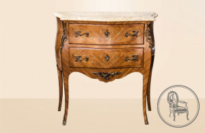 картинка Антикварный комод салоне старинных вещей "Шебби" являющийся официальным дистрибьютором в России и Беларуси