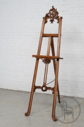 Антикварный ореховый мольберт с резной короной код. BE4097501