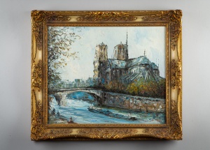 картинка Старинная французская картина салоне старинных вещей "Шебби" являющийся официальным дистрибьютором в России и Беларуси