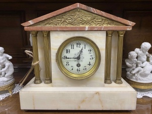 Антикварные каминные часы в стиле Ампир код.&nbsp;BOL1247