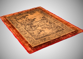 Антикварный настенный гобелен с пасторальным сюжетом код.&nbsp;RM4166028