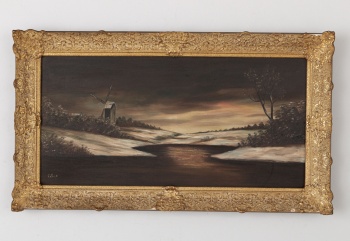 Старинная картина ночной пейзаж код.&nbsp;RM4164926