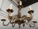 Старинная бронзовая люстра в рокайльном стиле код. BE107084 фото 2