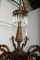 Старинная бронзовая люстра с хрустальными подвесками код. BE107083 фото 1