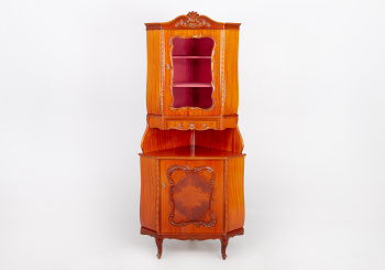 Старинный угловой посудный шкаф код. RM40174