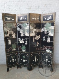 Антикварная инкрустированная китайская ширма код. BE4165233