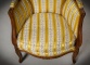 Антикварное кресло-бержер со спинкой-кабриоль и сводом "ручка корзины". Обивка с элегантным желто-белым узором код. RM4165545 фото 6