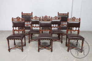 картинка Антикварный набор для сидения (8 шт.) салоне старинных вещей "Шебби" являющийся официальным дистрибьютором в России и Беларуси