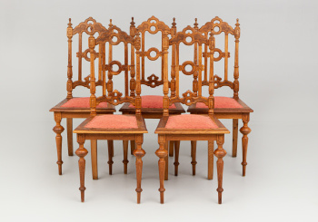 Антикварный набор стульев (5 шт.) код. RM50016