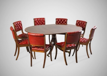 Старинный английский комплект мебели для столовой из красного дерева код. RM4166102