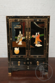Старинный комод в ориентальном стиле с инкрустацией и росписью код. BE107148