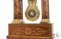 Старинные настольные часы с маятником в стиле Ампир декорированные, маркетри код. VS102341 фото 4