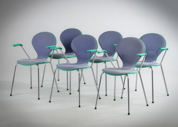 Старинные стулья (6 шт.) датского дизайнера Erik Fritz код. RM4149917