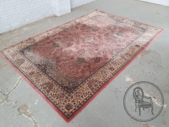 Антикварный шерстяной ковер с растительным орнаментом код. BE4165585