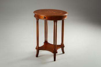 Антикварный столик кс маркетри и выдвижным ящиком код. RM4107092