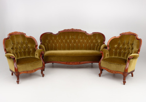 картинка Антикварный комплект для гостиной салоне старинных вещей "Шебби" являющийся официальным дистрибьютором в России и Беларуси