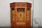 Антикварная дубовая витрина в форме трапеции в фламандском стиле код. BE107157 фото 1