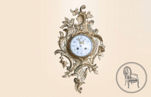 картинка Антикварные настенные часы салоне старинных вещей "Шебби" являющийся официальным дистрибьютором в России и Беларуси