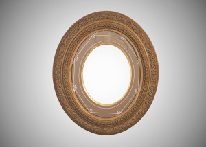 картинка Старинная овальная деревянная рама салоне старинных вещей "Шебби" являющийся официальным дистрибьютором в России и Беларуси