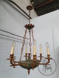 Старинная бронзовая люстра код. BE4097546