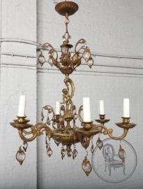 Старинная люстра из литой бронзы код. BE4096954