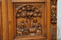 Антикварный cтоловый гарнитур с сюжетной резьбой в стиле Брейгель код. BE107676 фото 13