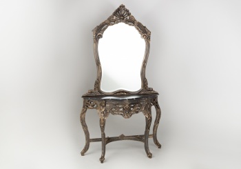 Старинная консоль с зеркалом и мраморной столешницей код. RM4099233