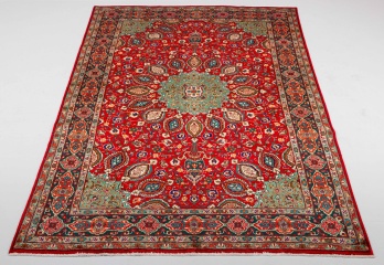 Старинный иранский ковер в красно-зеленой цветовой гамме код. RM4100986