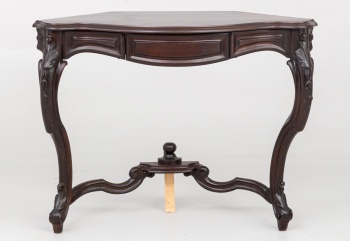 Старинная консоль из красного дерева с выдвижным ящиком код. RM4100695