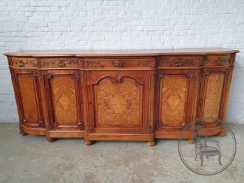 Антикварный ореховый комод с инкрустацией в технике маркетри код. BE4097451