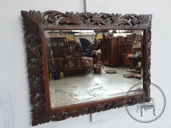 Антикварное зеркало в дубовой раме код. BE4096806