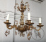 Старинная люстра из бронзы и хрусталя в стиле рококо код. BE107069 фото 2