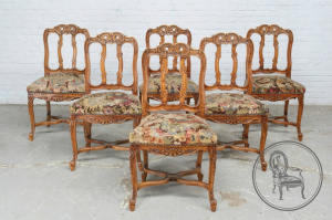 картинка Антикварный набор стульев (6 шт.) салоне старинных вещей "Шебби" являющийся официальным дистрибьютором в России и Беларуси