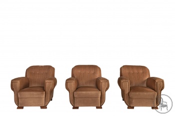 Антикварный набор кресел из велюра в стиле арт-деко код. VS4096940