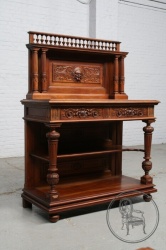 Антикварный ореховый комод с открытой нижней частью код. BE4161607