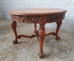 Антикварный кофейный столик из ореха код. BE4097462