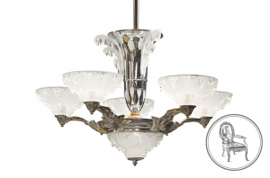 картинка Антикварная люстра салоне старинных вещей "Шебби" являющийся официальным дистрибьютором в России и Беларуси