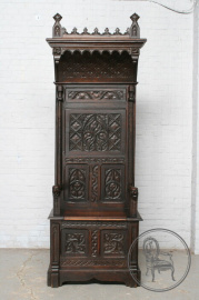 Антикварная скамья для холла в готическом стиле код. BE3259408