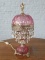 Старинная настольная лампа из розового стекла код. BE4096718 фото 5