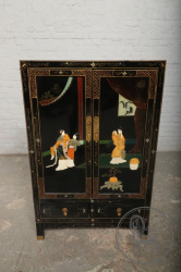 Старинный комод в ориентальном стиле с росписью и инкрустацией натуральными камнями код. BE107167