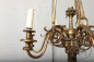 Антикварная бронзовая люстра с маскаронами код. BE107132 фото 4