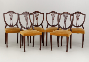 картинка Старинный набор стульев (6 шт.) салоне старинных вещей "Шебби" являющийся официальным дистрибьютором в России и Беларуси