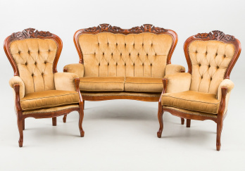 Старинный комплект мягкой мебели код. RM31229