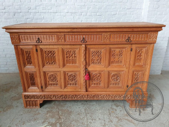 Антикварный комод в готическом стиле из дуба код. BE106963